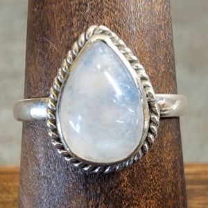 Vintage Silver Teardrop Ring